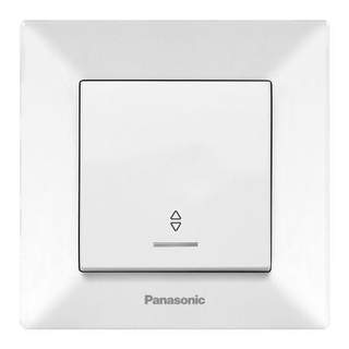 Intrerupator cu LED Panasonic Arkedia, cap scara, Alb
